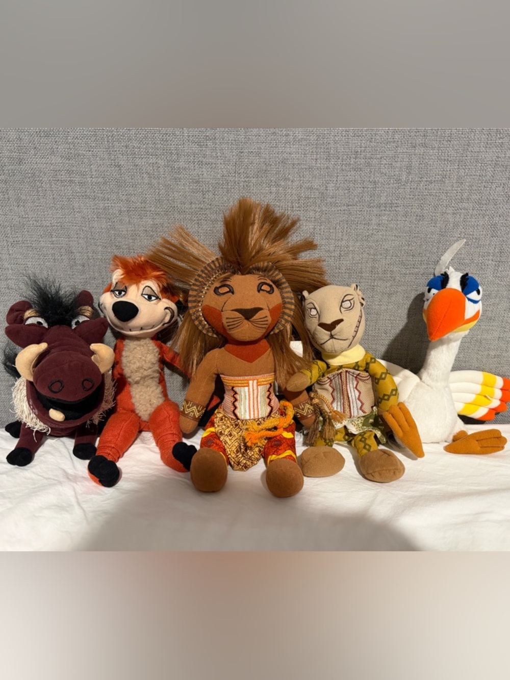 Broadway Lion King - Collectors Edition Stuffed Animals - Excellent Condition